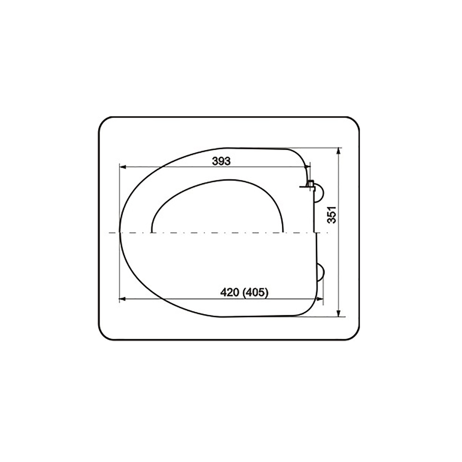 Сиденье для унитаза СУ.77.05.00 эконом Лада, Идеал, Виктория, Стандарт ...