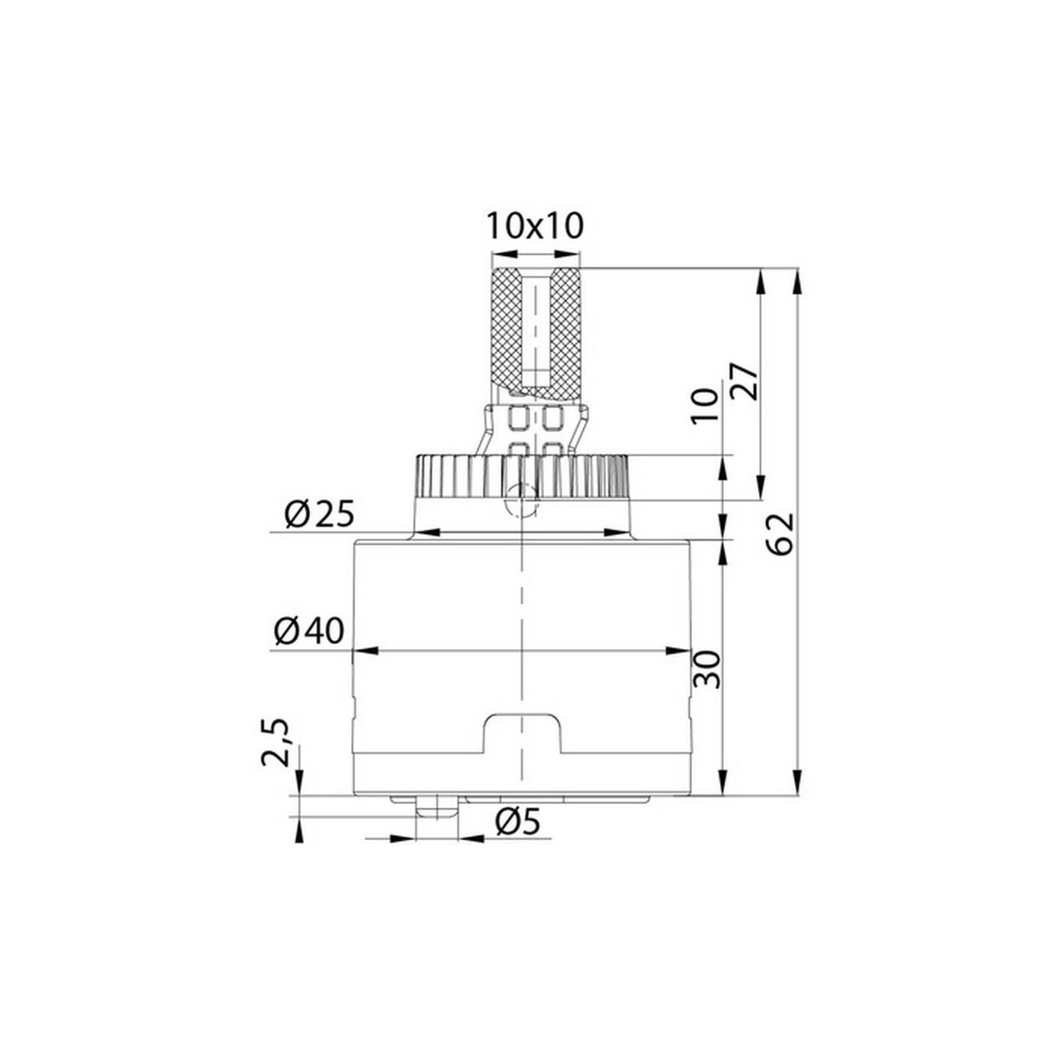 Картридж без ножек D40 IDDIS, 999C40D0SM (заменяет D40 BL SD #3 ...