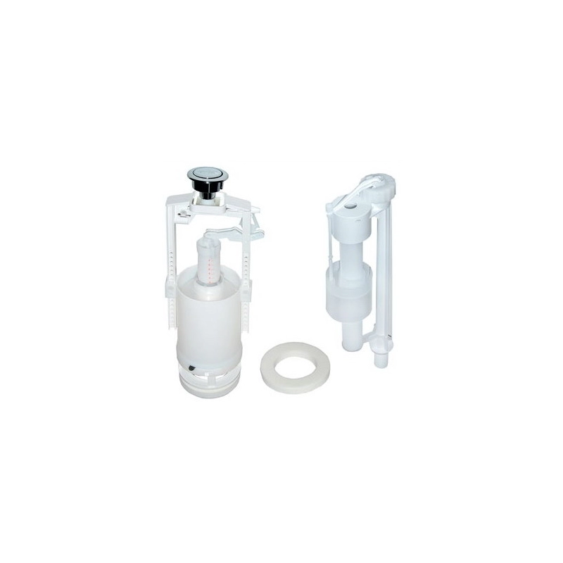 Арматура к смыв. бачку стоп-кноп.ALCAPLAST/Alcadrain 1/2 хр.кн.ниж.подв ...