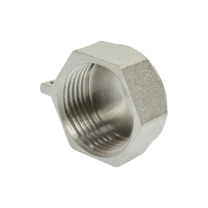 Заглушка 1/2'' вн с контр отв VRT® никель – компания \"Флекси\"