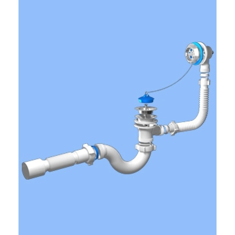Обвязка на ванну 1 1/2*40 с вып. и переливом с гофрой Ani Е155 АНИ ...