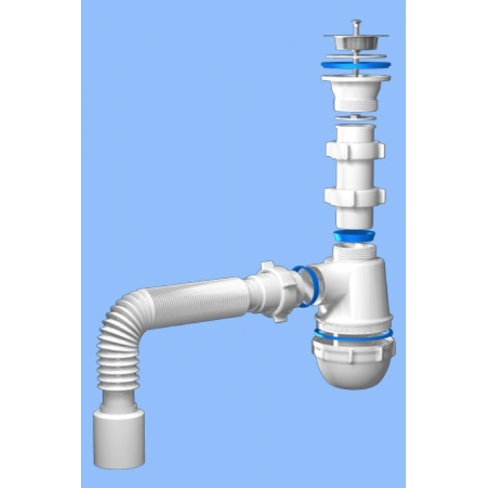Сифон 1 1/2*40 Ani Грот с гофрой 40*40х50 А0115 АНИ пласт – компания ...