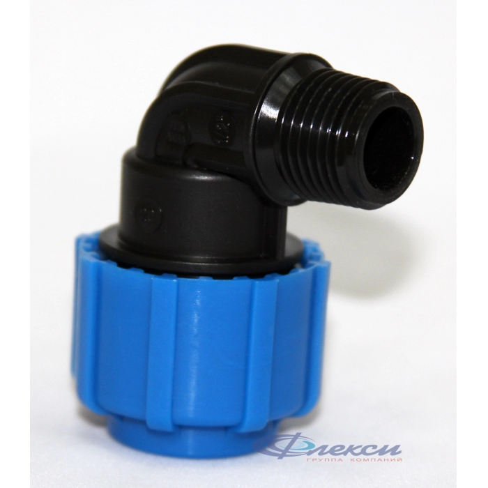 Отвод ПЭ с наруж. труб. резьбой 32х1 1/4\" (обж.) ТПК-АКВА