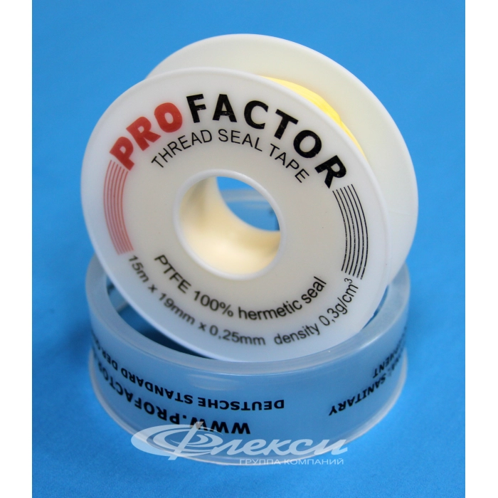 Лента фум PF для газа (19мм*0,25мм*15м, 531) – компания \"Флекси\"