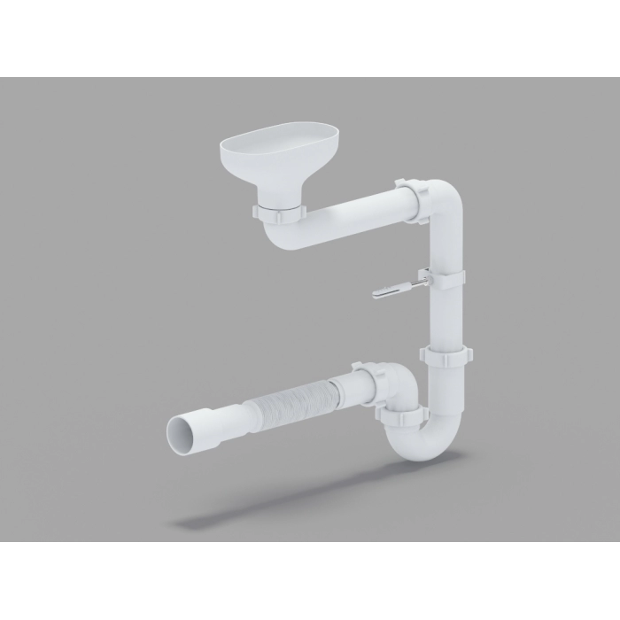 Сифон 1 1/2*40 Ani прям. смещен. с гофрой 40*40/50 DR5015 с разрывом ...