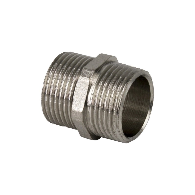 Ниппель 3/8'' нар/нар RTP никель – компания \"Флекси\"