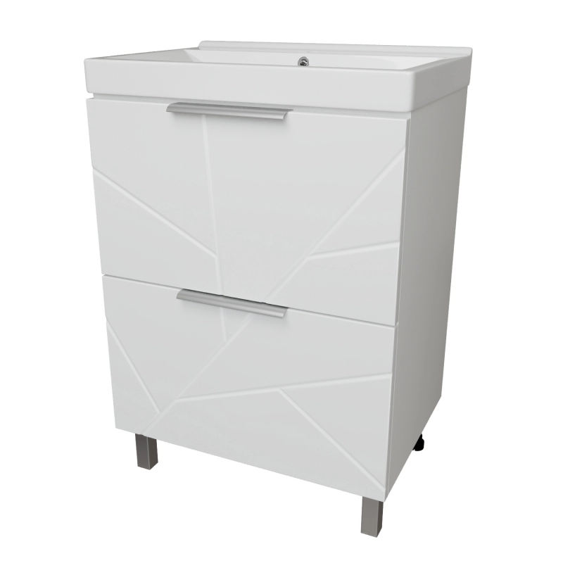 Тумба д/ванной "Гранд-60" под раковину Fest-60 (Sanita Lux) (ПВХ ...